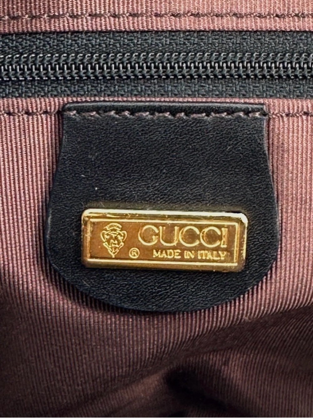 Gucci Vintage Black GG Monogram Round Crossbody Bag PVC Leather Gold Hardware - Picture 13 of 16